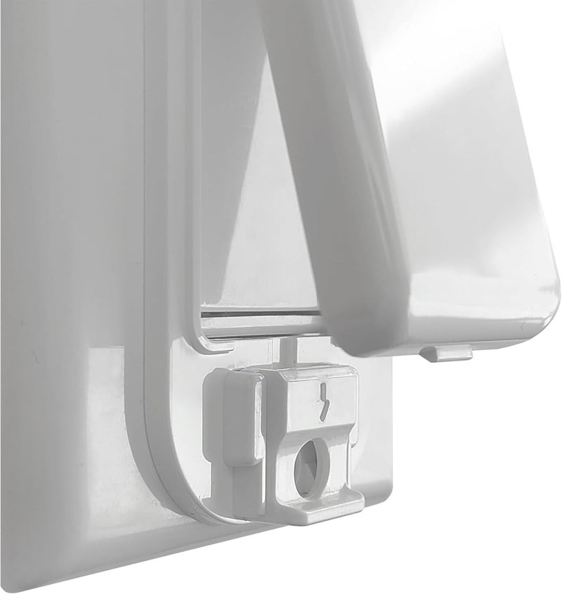 LRANFOW 4 Light Switch Guard Cover, Baby Proof Wall Switch Cover Guard for Rocker Light Switch Protects Your Lights or Circuits from Being Accidentally Turned On or Off - Image 2
